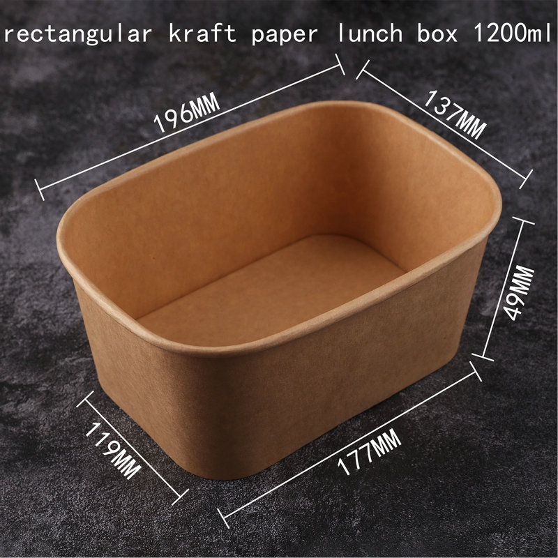 Rectangular Paper Lunch Box 3