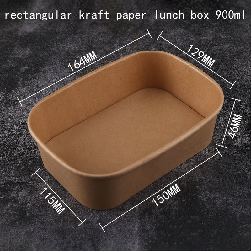 Rectangular Paper Lunch Box 6