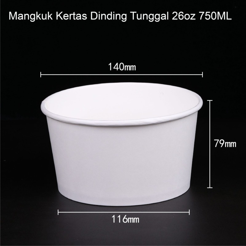 Single Wall Paper Bowl 8
