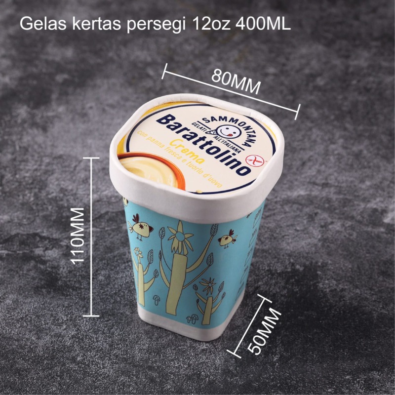 Gelas Kertas Persegi 1