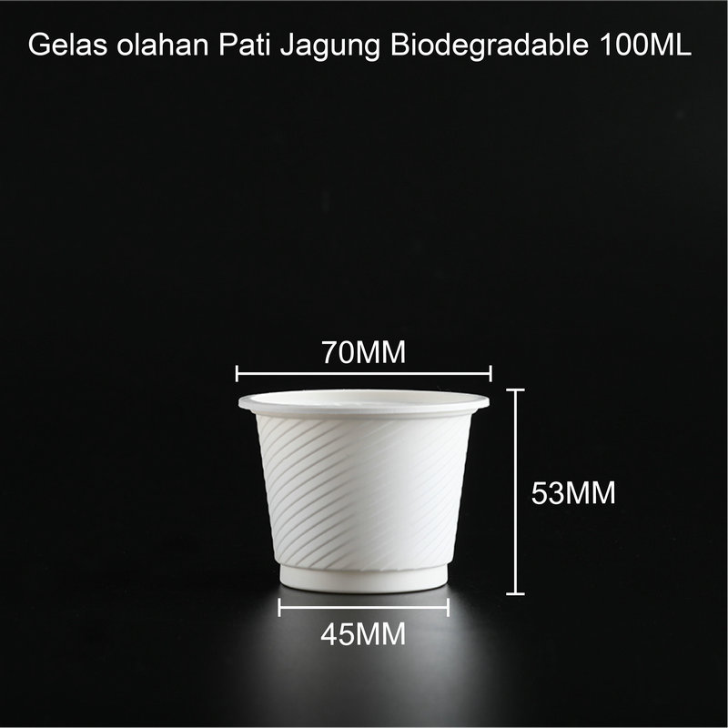 Gelas Biodegradable Olahan Pati Jagung 2