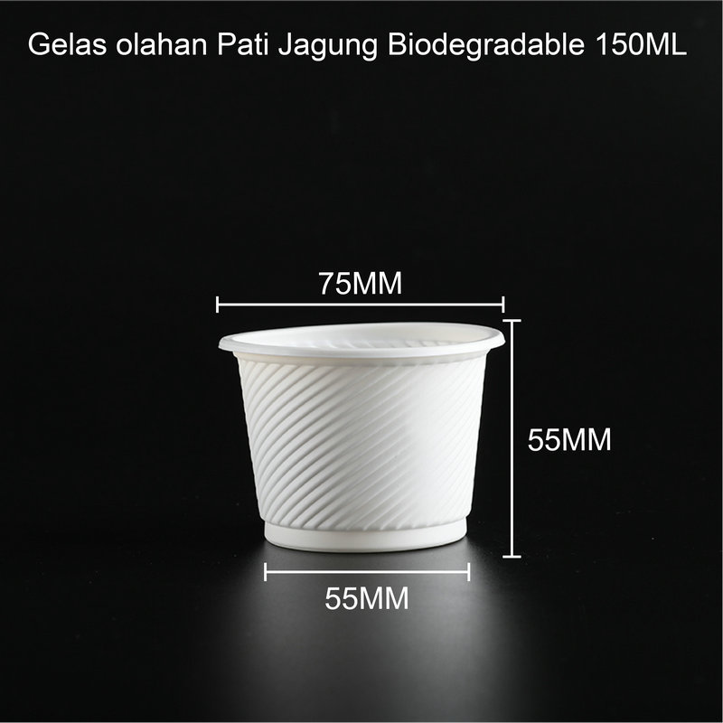 Gelas Biodegradable Olahan Pati Jagung 4