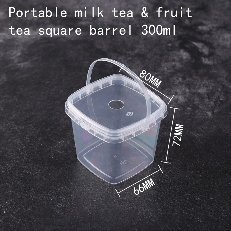 Portable Milk Tea Fruit Tea Round/Square Barrel 1