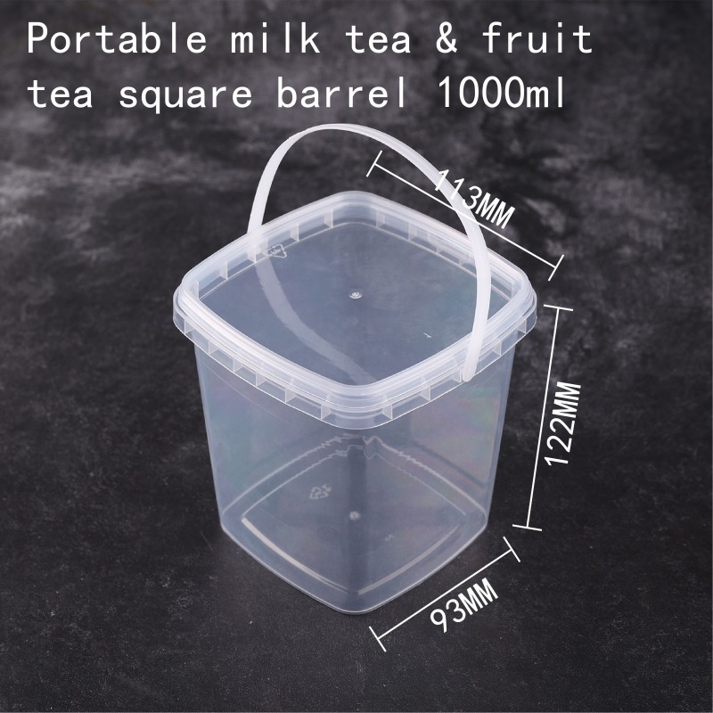 Portable Milk Tea Fruit Tea Round/Square Barrel 3